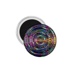 Wave Line Colorful Brush Particles 1.75  Magnets