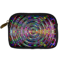 Wave Line Colorful Brush Particles Digital Camera Cases