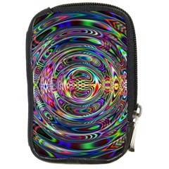 Wave Line Colorful Brush Particles Compact Camera Cases