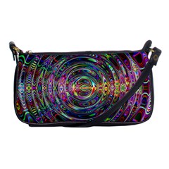 Wave Line Colorful Brush Particles Shoulder Clutch Bags by Amaryn4rt