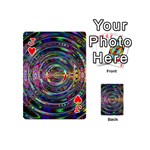 Wave Line Colorful Brush Particles Playing Cards 54 (Mini)  Front - HeartJ