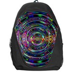 Wave Line Colorful Brush Particles Backpack Bag Front