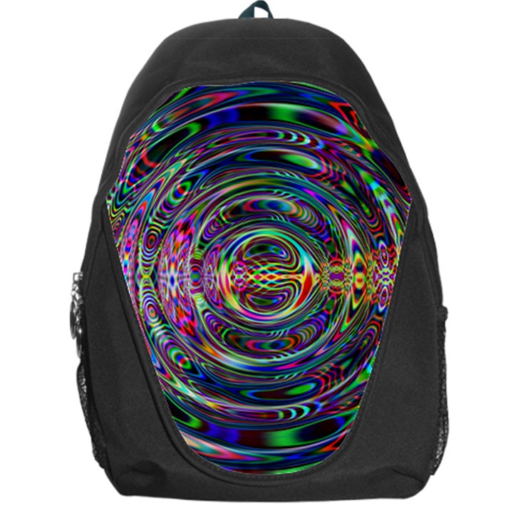 Wave Line Colorful Brush Particles Backpack Bag