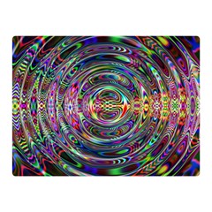 Wave Line Colorful Brush Particles Double Sided Flano Blanket (Mini) 