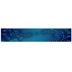 Abstract Fractal Blue Background Flano Scarf (large) by Amaryn4rt