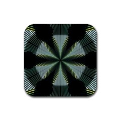 Lines Abstract Background Rubber Coaster (square)  by Amaryn4rt