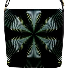 Lines Abstract Background Flap Messenger Bag (s) by Amaryn4rt