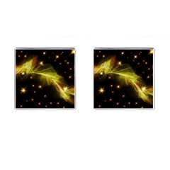 Particles Vibration Line Wave Cufflinks (square) by Amaryn4rt