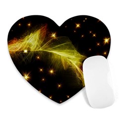 Particles Vibration Line Wave Heart Mousepads by Amaryn4rt