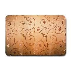 Texture Material Textile Gold Small Doormat  by Amaryn4rt