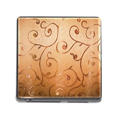 Texture Material Textile Gold Memory Card Reader (square) by Amaryn4rt