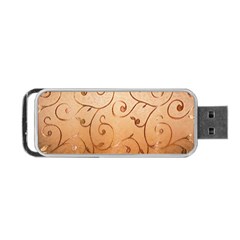 Texture Material Textile Gold Portable Usb Flash (two Sides) by Amaryn4rt