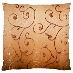 Texture Material Textile Gold Standard Flano Cushion Case (two Sides) by Amaryn4rt