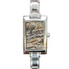 Rock Texture Background Stone Rectangle Italian Charm Watch by Amaryn4rt