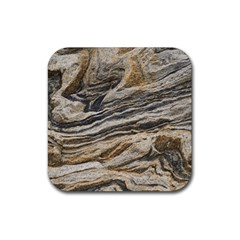 Rock Texture Background Stone Rubber Coaster (square)  by Amaryn4rt