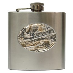 Rock Texture Background Stone Hip Flask (6 Oz) by Amaryn4rt