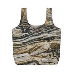 Rock Texture Background Stone Full Print Recycle Bags (m)  by Amaryn4rt