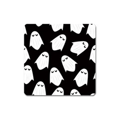 Ghost Halloween Pattern Square Magnet by Amaryn4rt