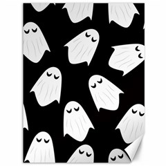 Ghost Halloween Pattern Canvas 36  X 48   by Amaryn4rt