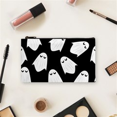 Ghost Halloween Pattern Cosmetic Bag (small)  by Amaryn4rt