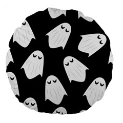 Ghost Halloween Pattern Large 18  Premium Round Cushions by Amaryn4rt