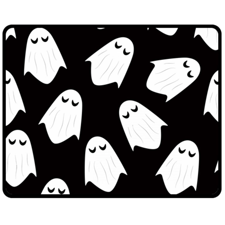 Ghost Halloween Pattern Double Sided Fleece Blanket (Medium) 