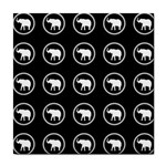 Elephant Wallpaper Pattern Tile Coasters Front