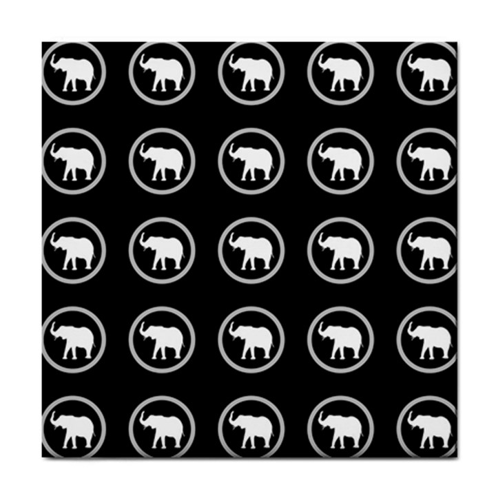 Elephant Wallpaper Pattern Tile Coasters