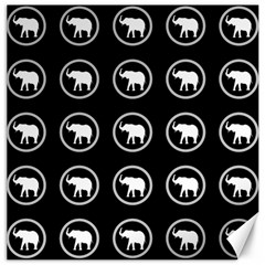 Elephant Wallpaper Pattern Canvas 16  X 16   by Amaryn4rt