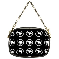 Elephant Wallpaper Pattern Chain Purses (one Side)  by Amaryn4rt