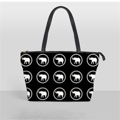 Elephant Wallpaper Pattern Shoulder Handbags