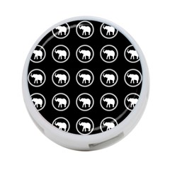 Elephant Wallpaper Pattern 4-port Usb Hub (one Side)