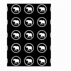 Elephant Wallpaper Pattern Large Garden Flag (two Sides) by Amaryn4rt