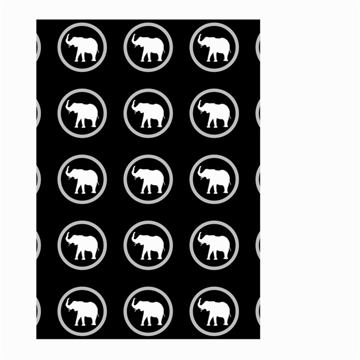 Elephant Wallpaper Pattern Large Garden Flag (Two Sides)