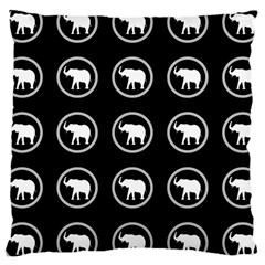 Elephant Wallpaper Pattern Large Cushion Case (one Side) by Amaryn4rt