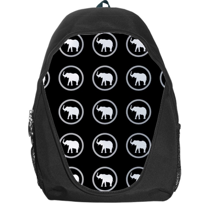 Elephant Wallpaper Pattern Backpack Bag