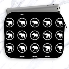 Elephant Wallpaper Pattern Apple Ipad 2/3/4 Zipper Cases by Amaryn4rt