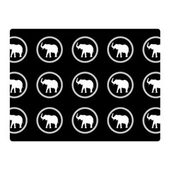 Elephant Wallpaper Pattern Double Sided Flano Blanket (mini)  by Amaryn4rt