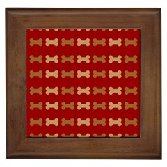 Dog Bone Background Dog Bone Pet Framed Tiles