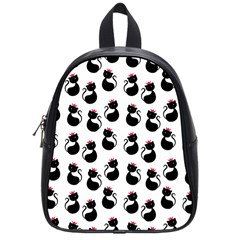 Cat Seamless Animal Pattern School Bags (small) 