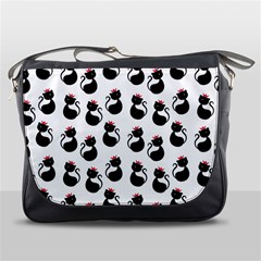 Cat Seamless Animal Pattern Messenger Bags