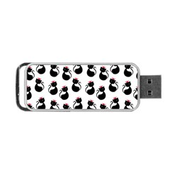 Cat Seamless Animal Pattern Portable Usb Flash (one Side)