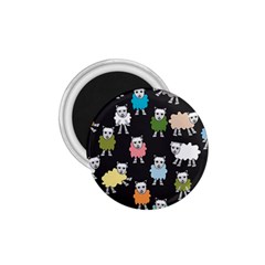 Sheep Cartoon Colorful 1 75  Magnets by Amaryn4rt