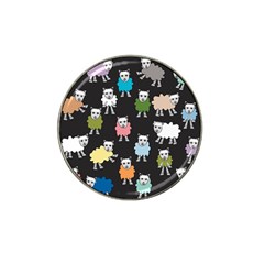 Sheep Cartoon Colorful Hat Clip Ball Marker by Amaryn4rt