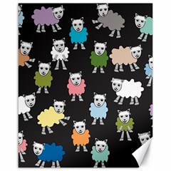 Sheep Cartoon Colorful Canvas 16  X 20   by Amaryn4rt