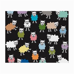 Sheep Cartoon Colorful Small Glasses Cloth (2-side)