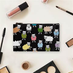 Sheep Cartoon Colorful Cosmetic Bag (small)  by Amaryn4rt