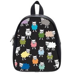 Sheep Cartoon Colorful School Bags (small)  by Amaryn4rt