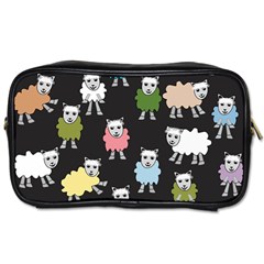 Sheep Cartoon Colorful Toiletries Bags 2-side