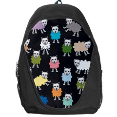 Sheep Cartoon Colorful Backpack Bag by Amaryn4rt